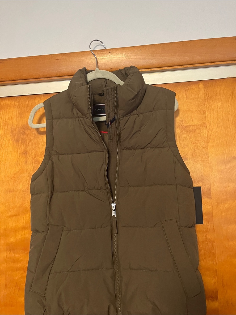 Medium Tommy Hilfiger Brown Quilted Puffer Vest